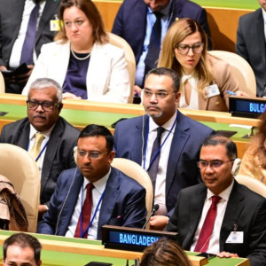 জাতিসংঘ অধিবেশনের উদ্বোধনী সেশনে যোগ দিলেন প্রধানমন্ত্রী