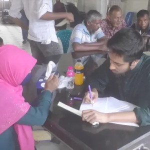 ভোলায় ফ্রি মেডিকেল ক্যাম্পে বিনামূল্যে চিকিৎসা ও ওষুধ পেলো ২২ হাজার অসহায় মানুষ